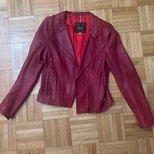 Red Massimo Leather Jacket